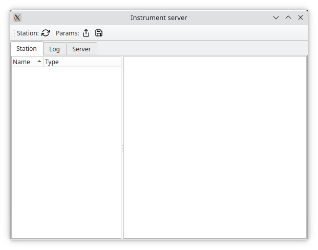 Instrumentserver GUI